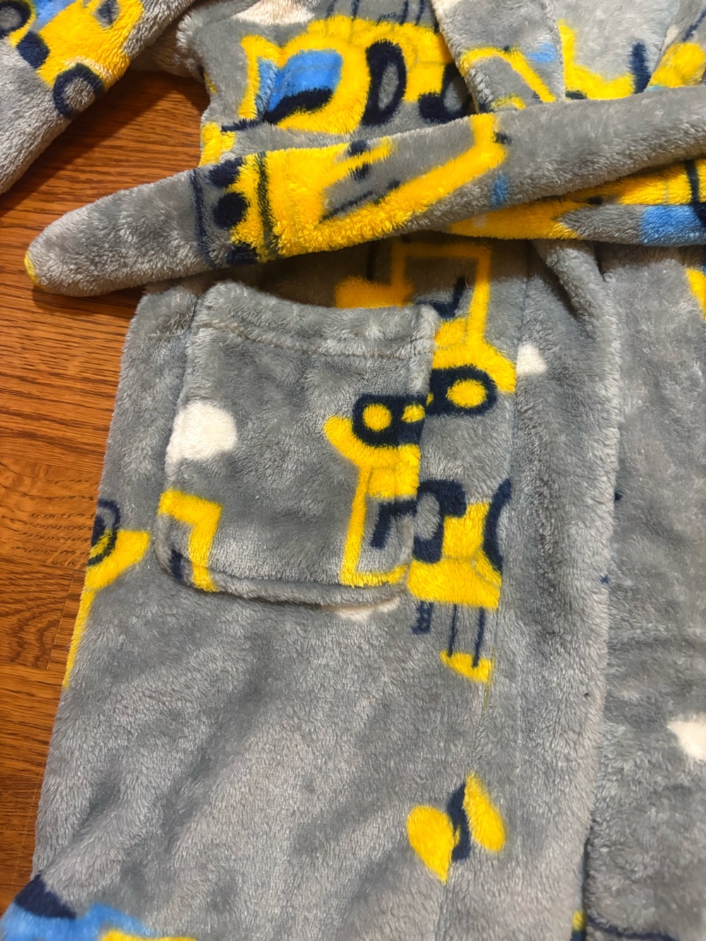 Toddler Plush Construction Robe - Picture 3 of 6
